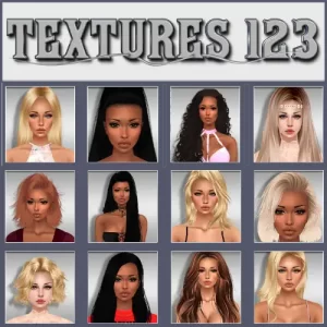 123 Textures for Hair