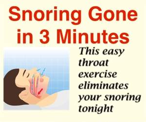 Snoring Gone in 3 Minutes!
