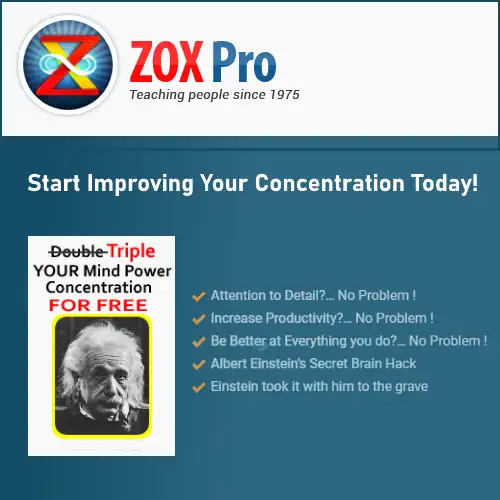 ZOX Pro Brain Power Training